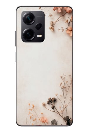 Redmi Note 12 Pro Plus Uyumlu Kuru Dallar Baskılı Silikon Kılıf