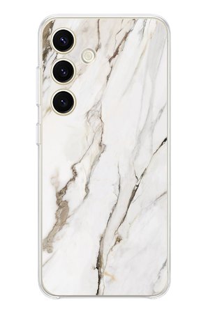 Samsung Galaxy S24 Uyumlu Beyaz Mermer Baskılı Silikon Kılıf