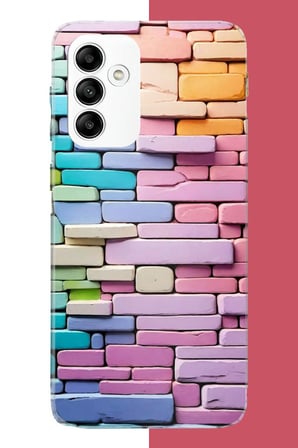 Samsung Galaxy A05s Uyumlu renkli tuğla Baskılı Silikon Kılıf