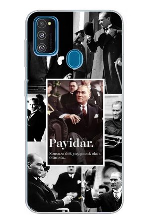 Samsung Galaxy M30S/M21 Uyumlu Atatürk Payidar Baskılı Silikon Kılıf