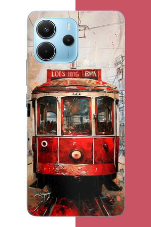 Redmi Note 14 4G Uyumlu Taksim Tramvay Baskılı Silikon Kılıf