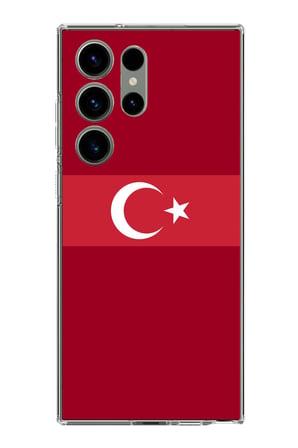 Samsung Galaxy S23 ULTRA Uyumlu Türk Milli Takım Kırmızı Forma Baskılı Silikon Kılıf