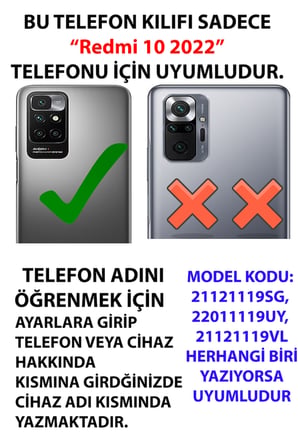 Redmi 10 Uyumlu Nazar Boncuğu Güneş ve Hilal Baskılı Silikon Kılıf