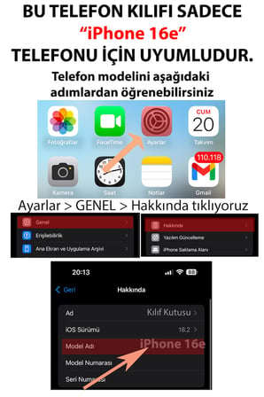 iPhone 16E - 17E Uyumlu Modern Hellenistik Davut Baskılı Silikon Kılıf