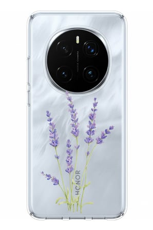 Honor Magic 7 PRO Uyumlu Lavanta Çiçek Tasarımlı Baskılı Silikon Kılıf