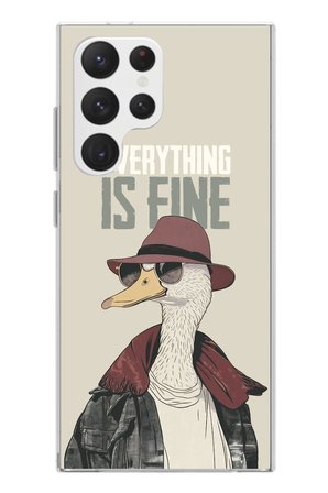 Samsung Galaxy S22 Ultra Uyumlu Everything is fine Baskılı Silikon Kılıf