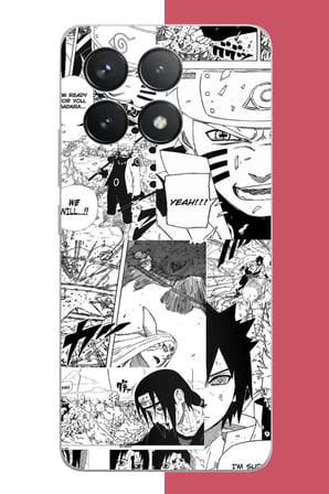 POCO F6 PRO Uyumlu naruto kolaj Baskılı Silikon Kılıf