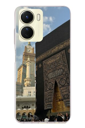 Vivo Y16 Uyumlu Manevi Huzur Kabe Kapısı Umre Baskılı Silikon Kılıf