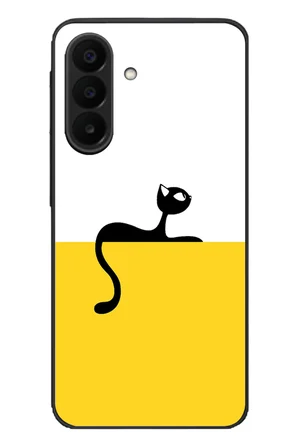 Samsung Galaxy A27 Uyumlu Dişi Kedi Baskılı Silikon Kılıf