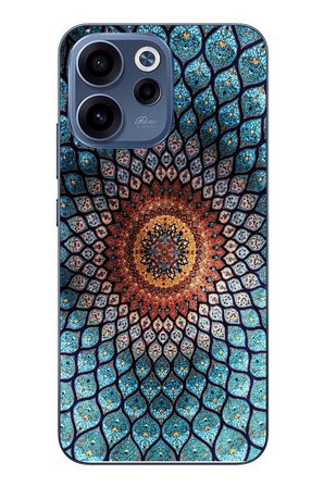 Oppo Reno 15F Uyumlu İran Dokuması Baskılı Silikon Kılıf