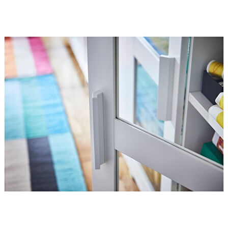 Büfe, cam-beyaz, 78x95 cm