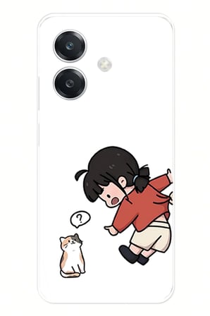 OPPO A3 Uyumlu Zorla Çekiştirilen Sevgili - Çift Kombini Baskılı Silikon Kılıf