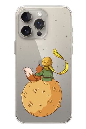 iPhone 15 PRO MAX Uyumlu Küçük Prens Gezegen Boa Tasarımlı Baskılı Silikon Kılıf