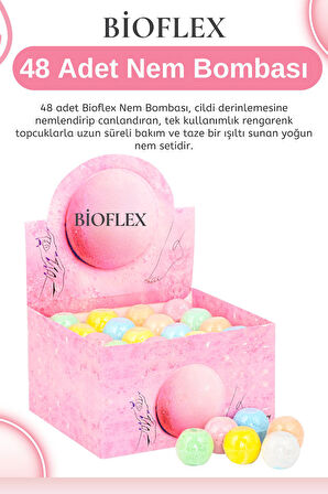 48'li Banyo Bombası Seti Renkli, Aromalı, Köpüren Nem Bombaları | Jakuzi & Küvet Uyumlu