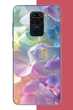 Redmi Note 9 Uyumlu renkli çiçek2.jpeg Baskılı Silikon Kılıf