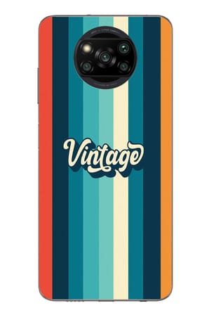 Poco X3 Uyumlu Vintage Baskılı Silikon Kılıf