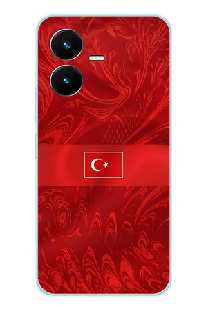 Vivo Y22S - Y35 Uyumlu Türk Milli Takım Desenli Forma Baskılı Silikon Kılıf