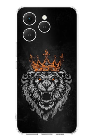 Tecno Spark 40 Uyumlu Kurt Ruhu Baskılı Silikon Kılıf