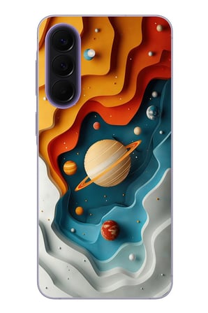 Samsung Galaxy A57 Uyumlu Uzay Renk Paleti Baskılı Silikon Kılıf
