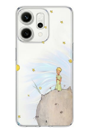 Oppo Reno 14 5G Uyumlu Küçük Prens Tasarımlı Baskılı Silikon Kılıf