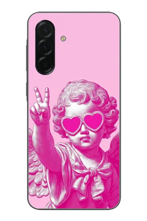 Samsung Galaxy A36 Uyumlu Neon Gözlüklü Modern Eros Baskılı Silikon Kılıf