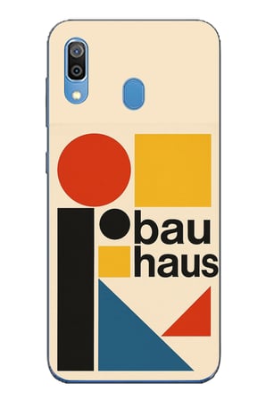 Samsung Galaxy A20-A30 Uyumlu Bauhaus Akımı Baskılı Silikon Kılıf