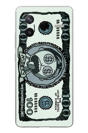 Poco F7 Pro Uyumlu Morty Dolar Baskılı Silikon Kılıf