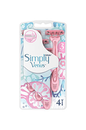 Gillette Venüs Simply3 Kullan At Tıraş Bıçağı 4'lü