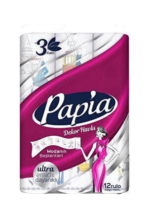 Papia Kağıt Havlu 12'li Decor