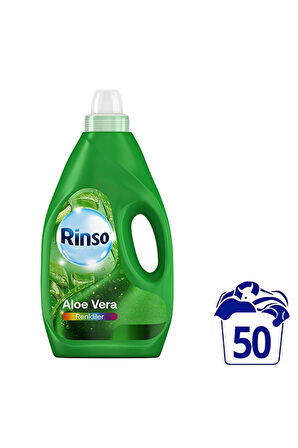 Rinso Sıvı Bakım Deterjanı Aloe Vera Renkliler 50 Yıkama 3000 ml