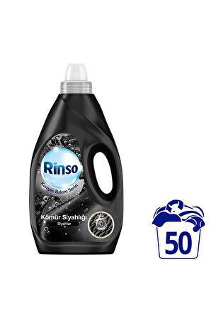 Rinso Sıvı Bakım Deterjanı Kömür Siyahlığı 50 Yıkama 3000 ml