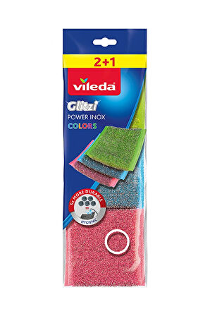 Vileda Power Pad 2+1'li İnox Colors