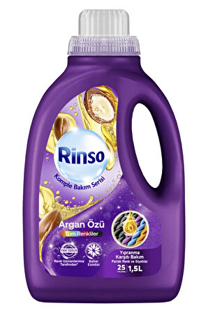 Rinso Sıvı Bakım Deterjanı Argan 25 Yıkama 1500 ml