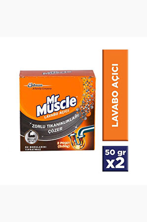 Mr Muscle Lavabo Açıcı Granül 2x50 g