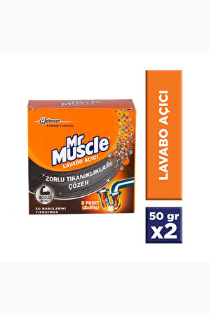 Mr Muscle Lavabo Açıcı Granül 2x50 g