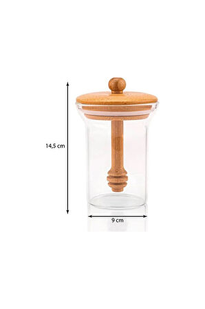Bambum Bee Bal Kaşıklı Cam Saklama Kabı