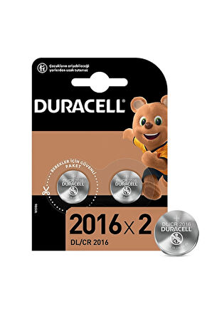 Duracell Lityum 3 Volt 2'li Pil 2016