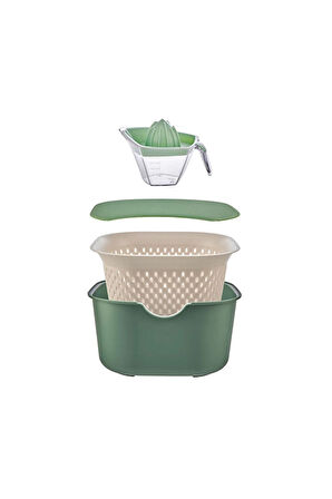 Gmax Süzgeçli Set 5 Parça Set Yeşil