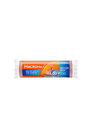Macromax Extra Güçlü Çöp Torbası Büyük Boy 10'lu