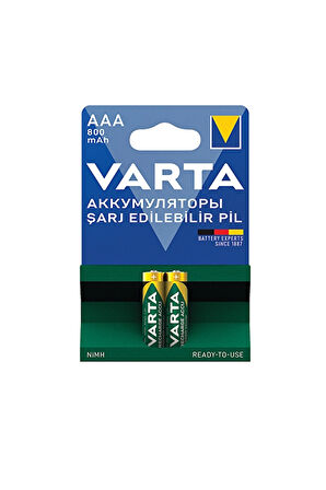 Varta Pil Rechargeable Power 2'li İnce Pil 800 Ma