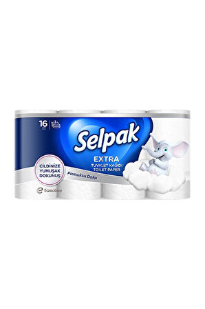 Selpak Tuvalet Kağıdı 16 Lı 3 Katlı Pamuklu Doku