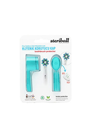 Steriball Şarjlı Diş Fırçası Koruma Kabı 2'li Turkuaz