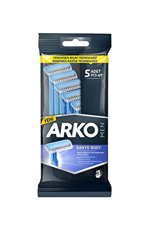 2 ADET  Arko Tıraş Bıçağı Banyo 5'li