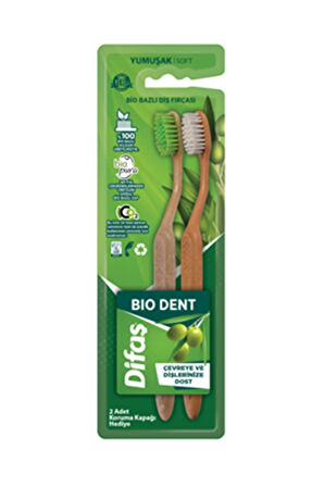 2 ADET  Difaş 2'li Diş Fırçası Bio Dent