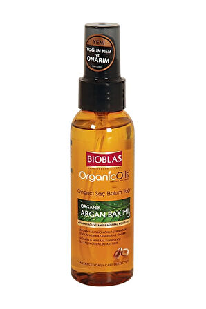 2 ADET  Bioblas Saç Bakım Yağı Botanic Oils 100 ml Argan