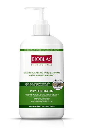2 ADET  Bioblas Şampuan 1000 ml Saç Dökülmesine Karşı Phytokeratin