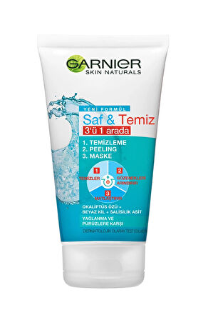 2 ADET  Garnier Saf & Temiz 3'ü 1 Arada 150 ml