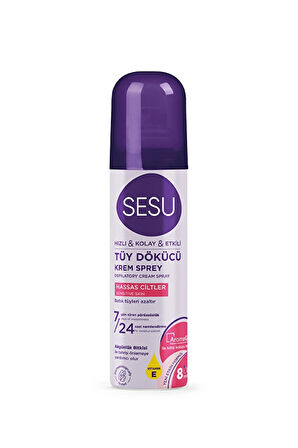 2 ADET  Sesu Tüy Dökücü Köpükl Hassas Ciltler 150 ml