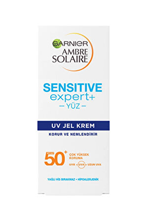 2 ADET  Garnier Ambre Solaire Sensitive Expert+ Güneşe Karşı Hassas Ciltler için SPF 50+ Güneş Koruyucu Jel