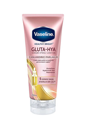 2 ADET  Vaseline Gluta Hya Serum Etkili Losyon Canlandırıcı Parlaklık 200ml